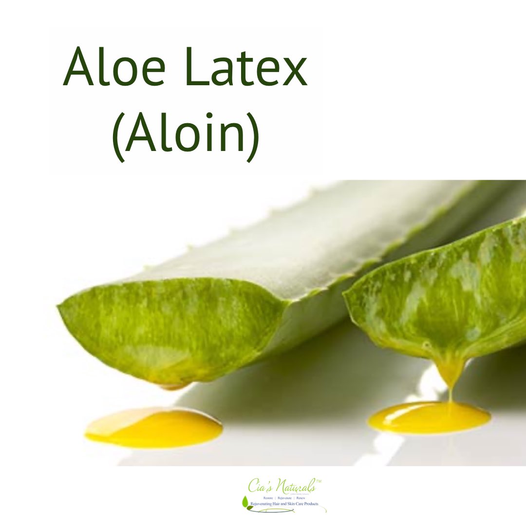 ciasnatural's tweet photo. Aloe Vera latex (aloin) is the sticky yellow substance found under the skin of the aloe vera plant.

The latex should be drained from the leaf of the plant to minimize any allergic reaction.  Start by cutting the  bottom of the leaf off and placing the leaf upright in a glass. https://t.co/NYSX4nPr5P