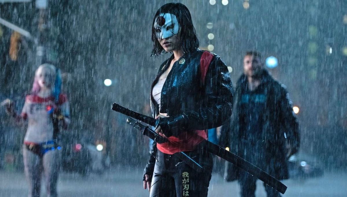 Karen Fukuhara again as Katana in Suicide Squad, now she has a few lines, but a small amount in comparison with others in this filmTwice with an Asian woman character, and both times seemingly to portray her as mysterious and dark, but male characters hardly get this treatment