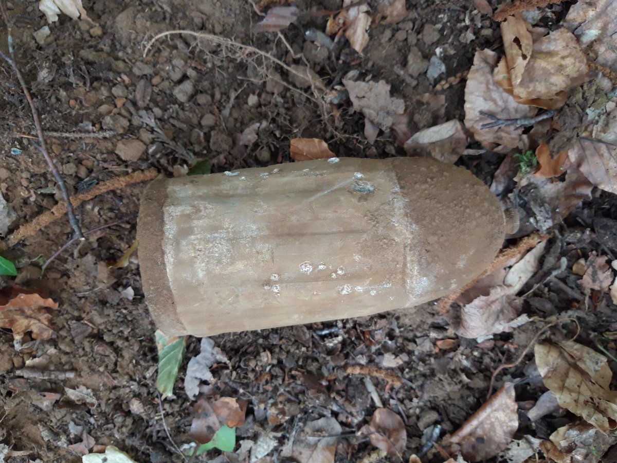 aitrene1's tweet photo. Un obus de 1870 découvert dans les bois de châtaignes #Floing ( crédit photo D Leplang) @RADIO8ARDENNES @candideblomme @CHRISTOPHEPas10 @colloc08 https://t.co/fstiJzDABN