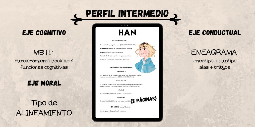 susanamatondo's tweet photo. ¡ESCRITORES! ¿Necesitáis ayuda para la arquitectura psicológica de vuestros personajes? Os propongo algo...

Hace un tiempo me pidieron ayuda tipo "comission" para creación de personajes y pensé que igual interesaba a más gente.

Así que he pensando mucho tiempo en anunciar esto: https://t.co/PZI9QYnE9k