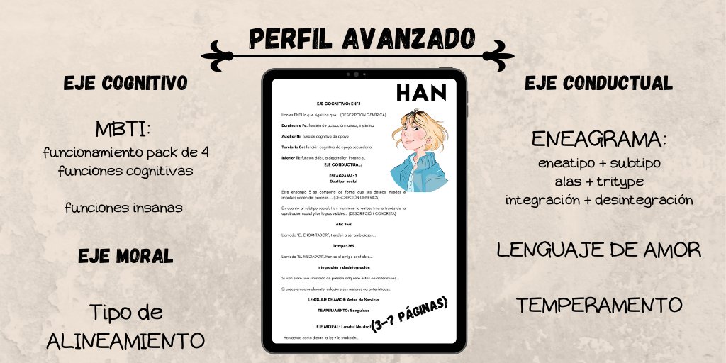 susanamatondo's tweet photo. ¡ESCRITORES! ¿Necesitáis ayuda para la arquitectura psicológica de vuestros personajes? Os propongo algo...

Hace un tiempo me pidieron ayuda tipo "comission" para creación de personajes y pensé que igual interesaba a más gente.

Así que he pensando mucho tiempo en anunciar esto: https://t.co/PZI9QYnE9k