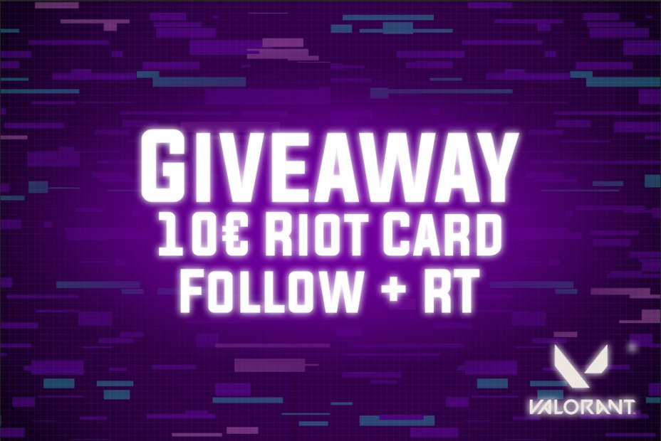 zennit_gaming's tweet photo. ☺️ Pour vous remercier de nous suivre sur Twitter nous avons décidé de vous faire un petit giveaway de 10€ riot points ! MERCI !

➡️Pour participer:
❤️Follow 
🔁RT

TAS: 13 septembre https://t.co/fxYHuYppgo