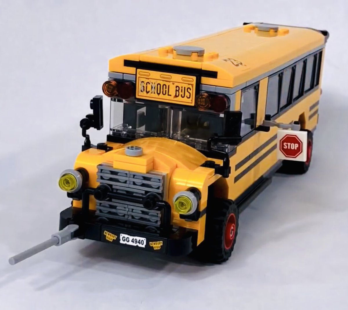 thisoldlego's tweet photo. @Lego #School Bus MOD. https://t.co/pot3SHefvS