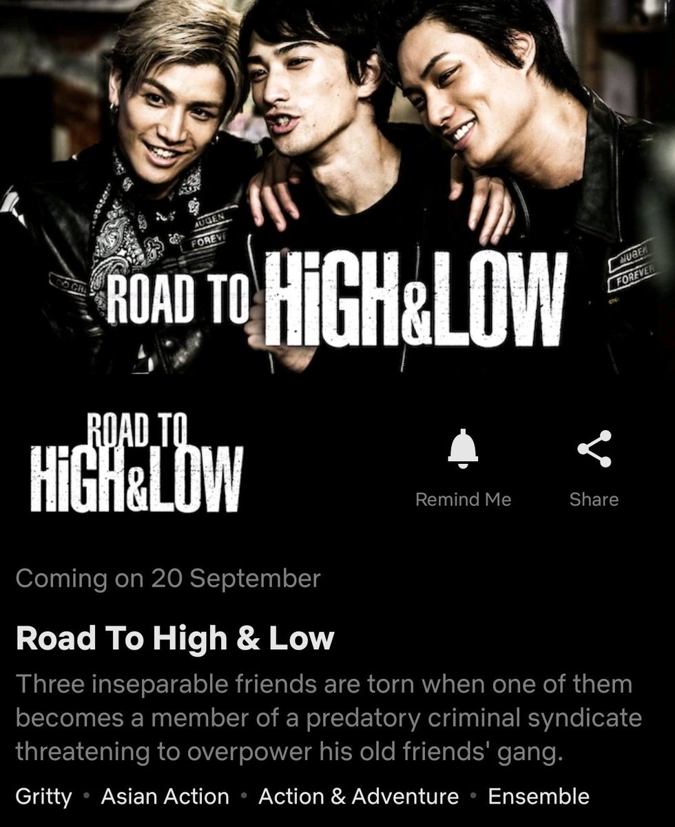 Yan 臣のもの High Low Movies Available In Netflix On Sept For Those Who Have No Idea In What Order To Watch It S Like This 1