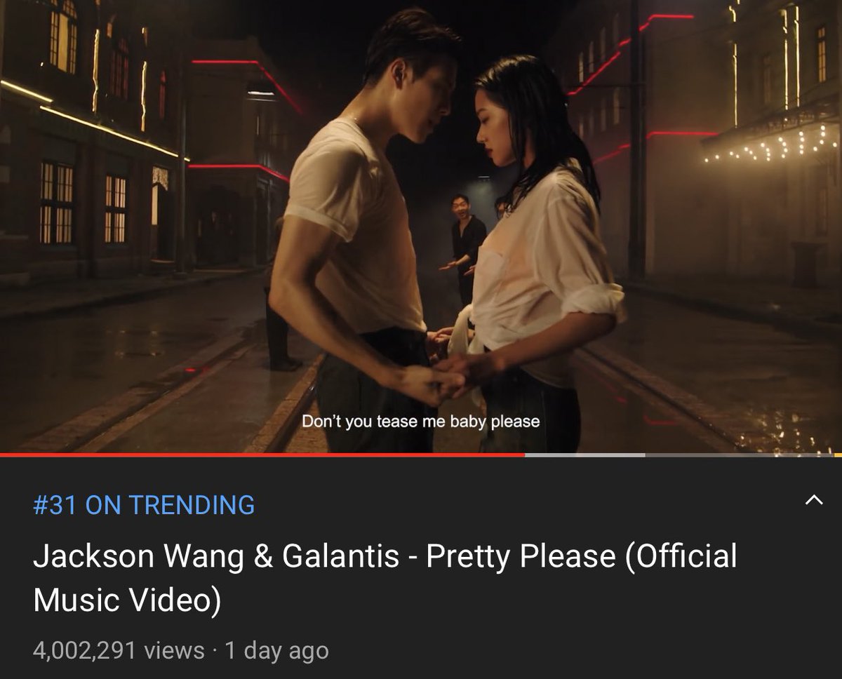 JacksonWCharts's tweet photo. Duration to Reach 4M Views:
•BTTH: 6 days + 16 hours
•100 Ways: 3 days + 4 hours
•#PRETTYPLEASE: 1 day + 18 hours + 26 mins

@JacksonWang852 #PRETTYPLEASEJACKSON #JacksonWang #王嘉尔 https://t.co/ydoVZuq3ee