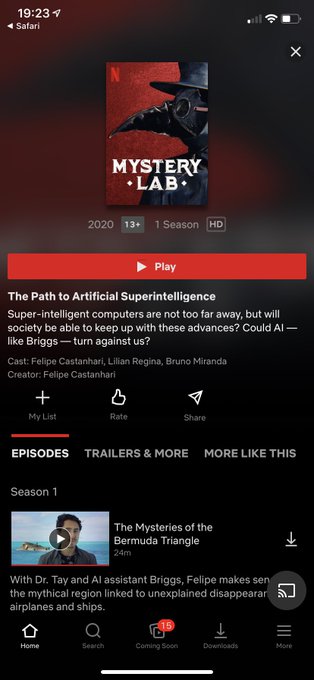 Me copé todo el finde viendo #mundomisterioso o #misterylab de @CheNetflix ?? una bomba! Sobre todo si