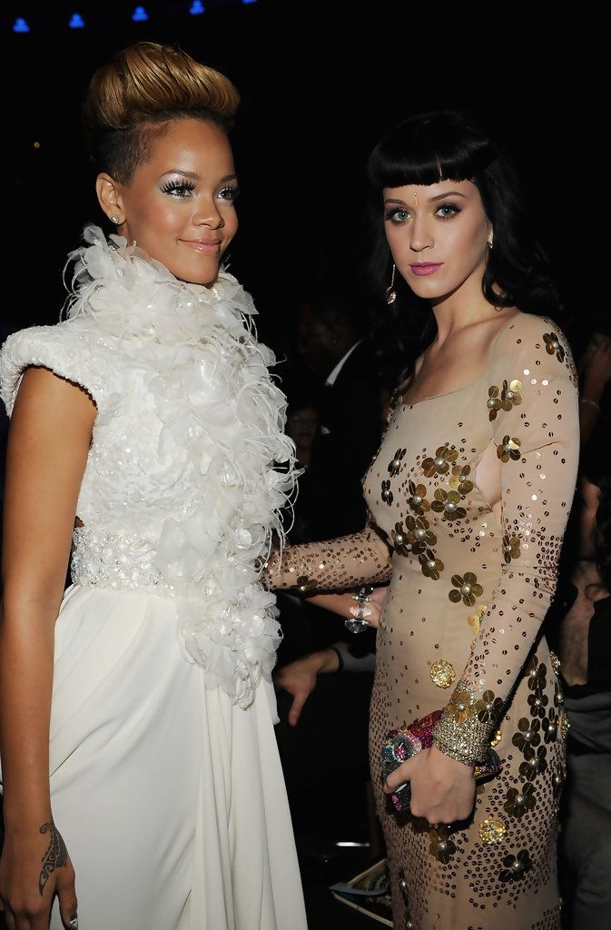 Rihanna & Katy at the GRAMMYS 