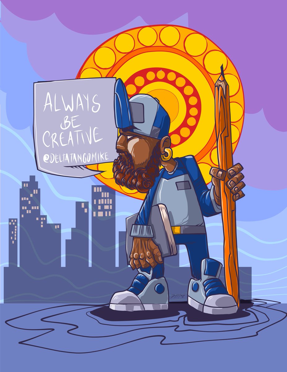 deltatangomike's tweet photo. Went back for round two on this. Had to add the thumb so I went all in with the #gradienttool!
#ABC #AlwaysBeCreative
#AdobeFresco @AdobeDrawing
#StartNow2020
#ArtLifeAllDay #Storytelling #ArtDirector #CreativeClass #ContentCreator #ArtLife #DTM #iLikeToDraw #DocumentTheGame https://t.co/HAYJzOUDt4