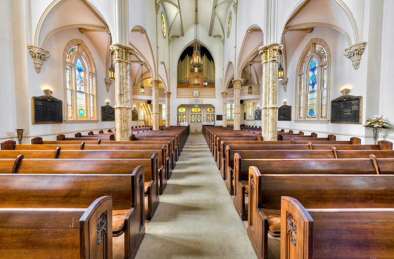 Congregation Mickve Israel was built in 1878 in Savannah, Georgia.The congregation was founded by Sephardi Jews from London, England.[What is the deal with American shuls and flags by the bimmah? ]