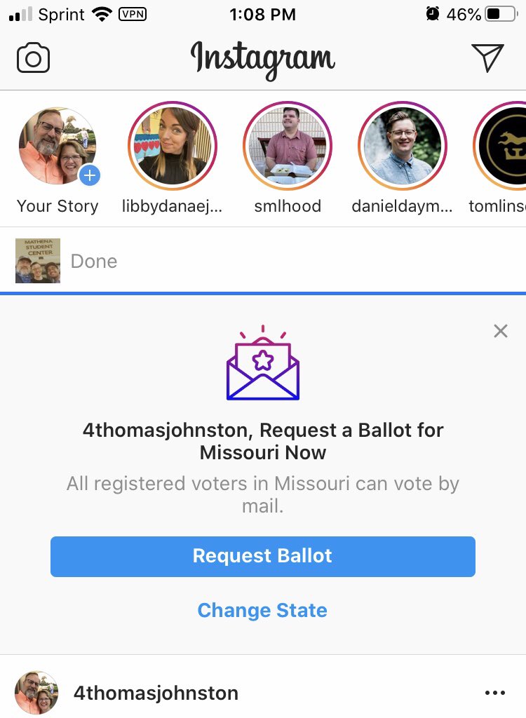 DrTPJohnston's tweet photo. A strange advertisement for a #MissouriBallot sent to me on Instagram ?!?

#DontNeedOne #DontWantOne

#IWillVoteInPerson! https://t.co/8oXhLagw4I
