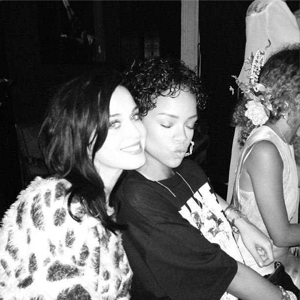 Rihanna's caption: ‘She. X She.  #KatyAnna  #RIHunited’.