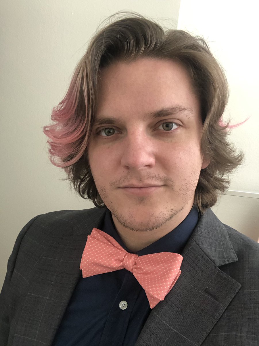 DapperDancer's tweet image. Suits: An opportunity to match your hair to your bow tie.