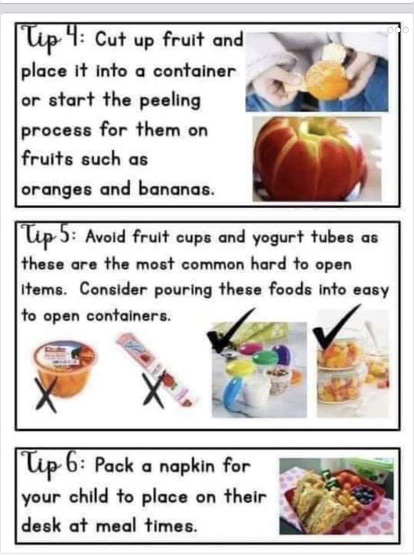 As we spend this weekend getting our children ready for school, here are some great tips for making lunches easier for our younger students.