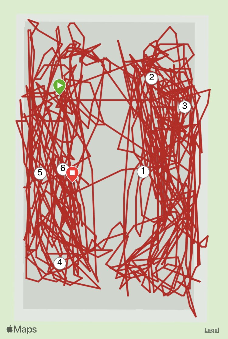 RachaelBass15's tweet photo. It was so good for the body and mind to get back on the pitch again today. Great time with friends and an easy way to collect the dayโs step quota! @NewcastleHockey @cf_care #Steps4CF #hockeyfamily #PitchMap #GarminTracker https://t.co/XCmHahITEW