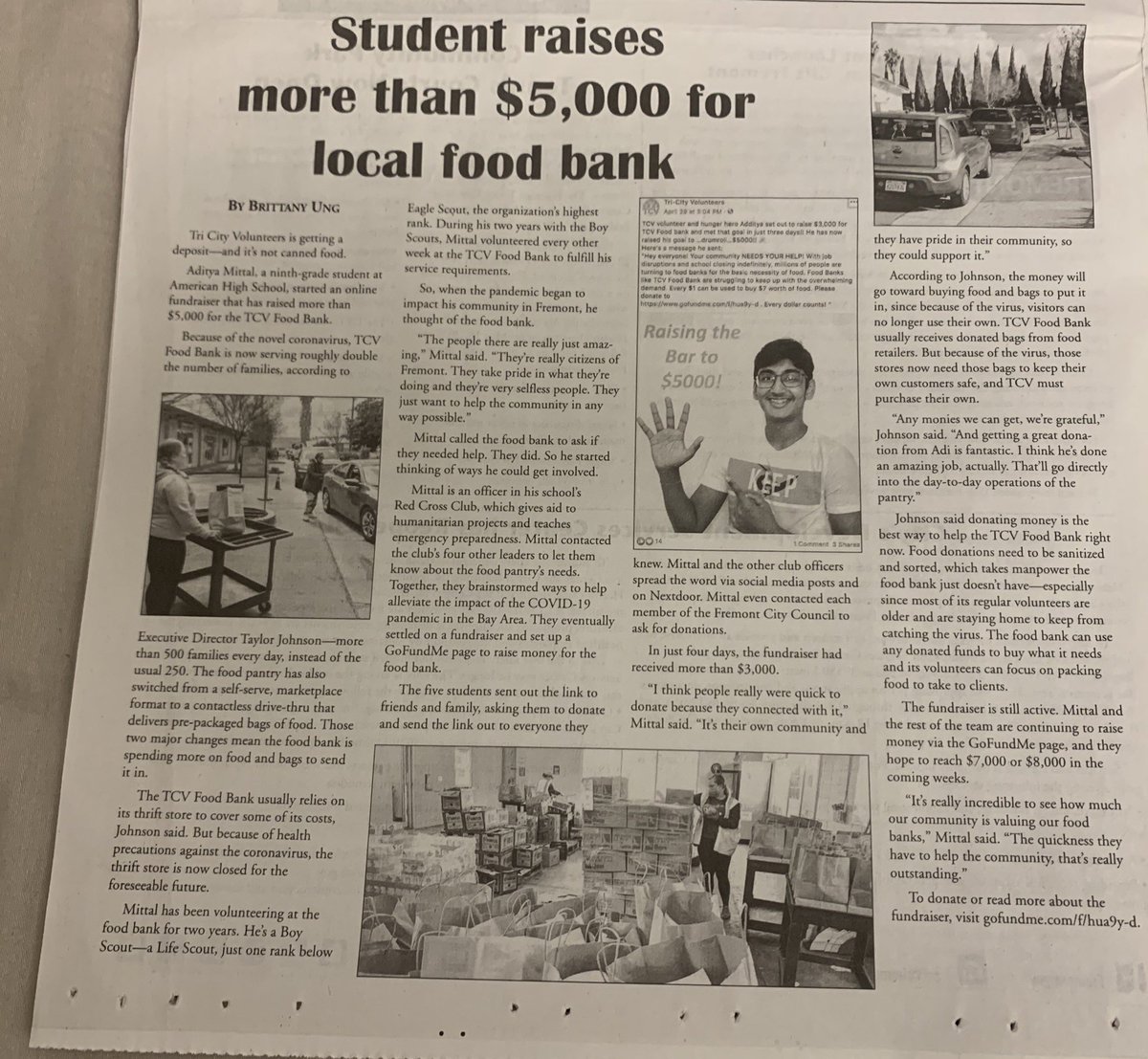 My son helped his HS club raise over $6300 for the local food bank!  It started with him simply wanting to do something to address #COVID19 &amp; it’s widespread affects but we never thought the results would be so big..I gotta take him more seriously now ☺️tinyurl.com/yyhden39