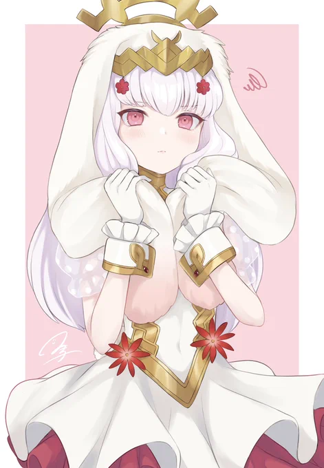 【Skeb】兎ヴェロニカちゃん衣装のリシテアちゃん描かせていただきました!リクエストありがとうございました✨? 