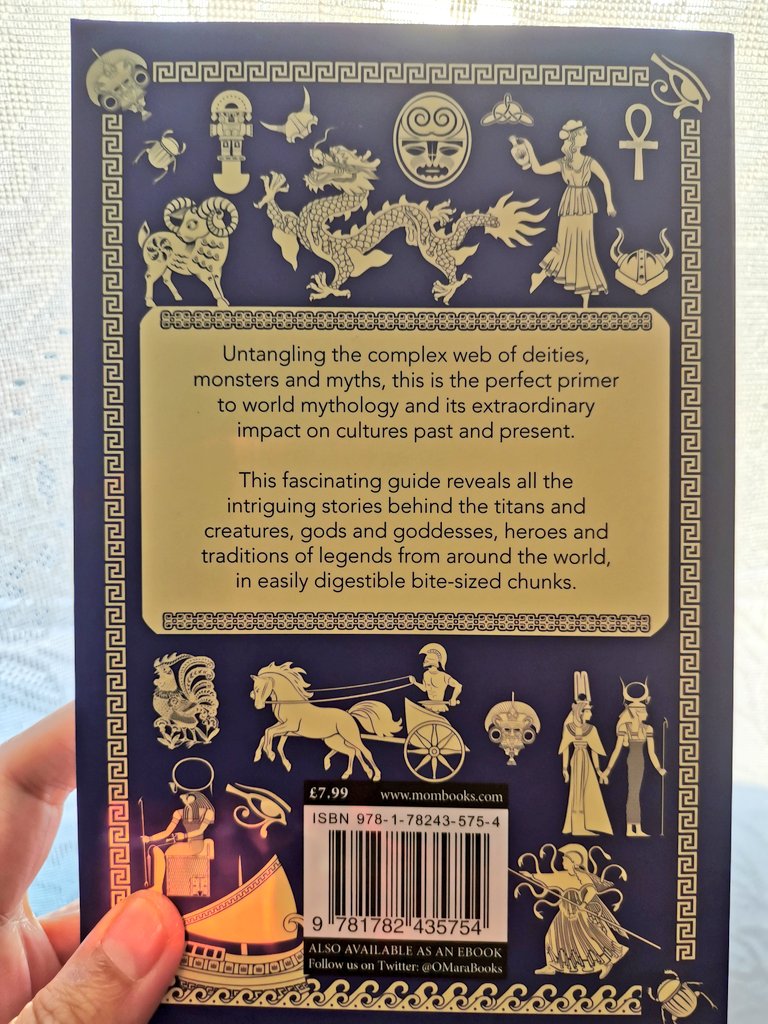 thisisnix's tweet photo. 'World Mythology in bite sized chunks' by Mark Daniels. 🤓📖🙌

A great escape #read for when the real world you're living in sucks. 🗺 [I know you're not wondering, but Greek #Mythology be my fave] 🔱 #OneTweetReview #Bookworms https://t.co/GW8e2kwv2l