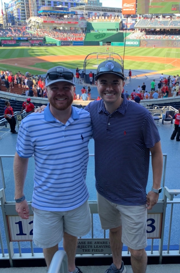 CGF_Rosson's tweet photo. A big happy birthday shoutout to the one and only @johnmaiden8 

Such a good friend, loving husband and father, and a heck of a pastor! Love you bro!

And, Lord willing, baseball will allow us back in their stadiums ASAP so our annual @Braves away game series can be continued! https://t.co/zFofOsdZUQ