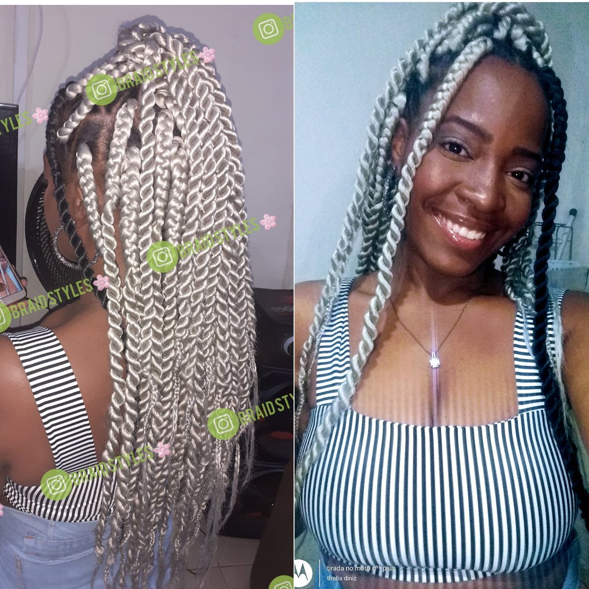 ThaliaDiniz75's tweet photo. Essas tranças ficaram lindas d+ 💖✨ @AhDiniiz  ela arrasa😍 https://t.co/VkcX7brmrM