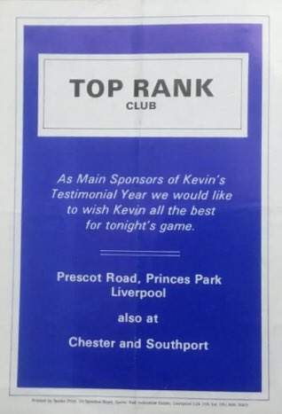 Kevin Ratcliffe’s Testimonial Programme: