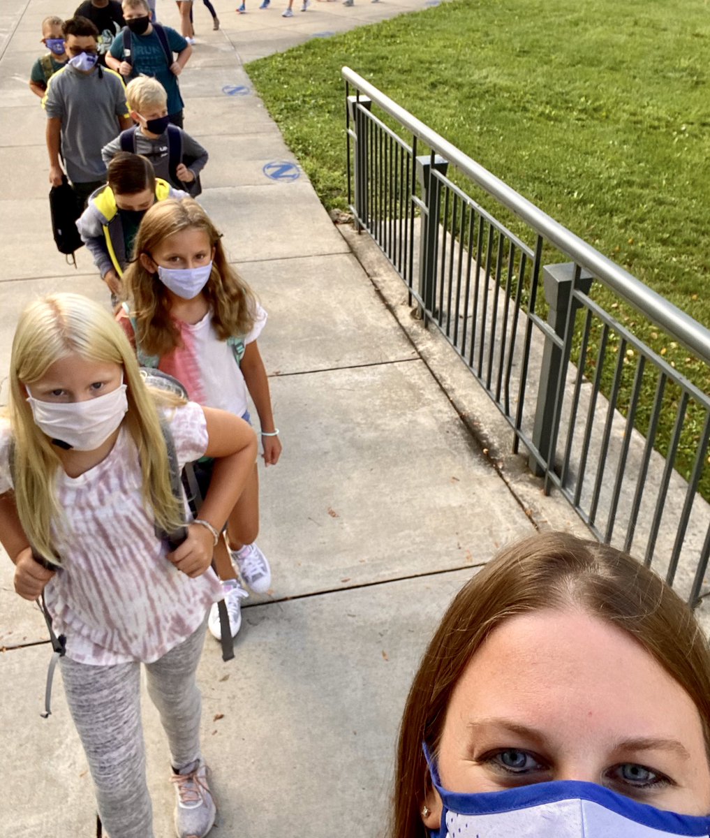 MrsMStack's tweet photo. The fifth graders and I had a great first day of school! There was so much excitement to be back in the classroom. It’s going to be an #aNAISing year! #NazarethStrong https://t.co/Jj1IK6WSv4
