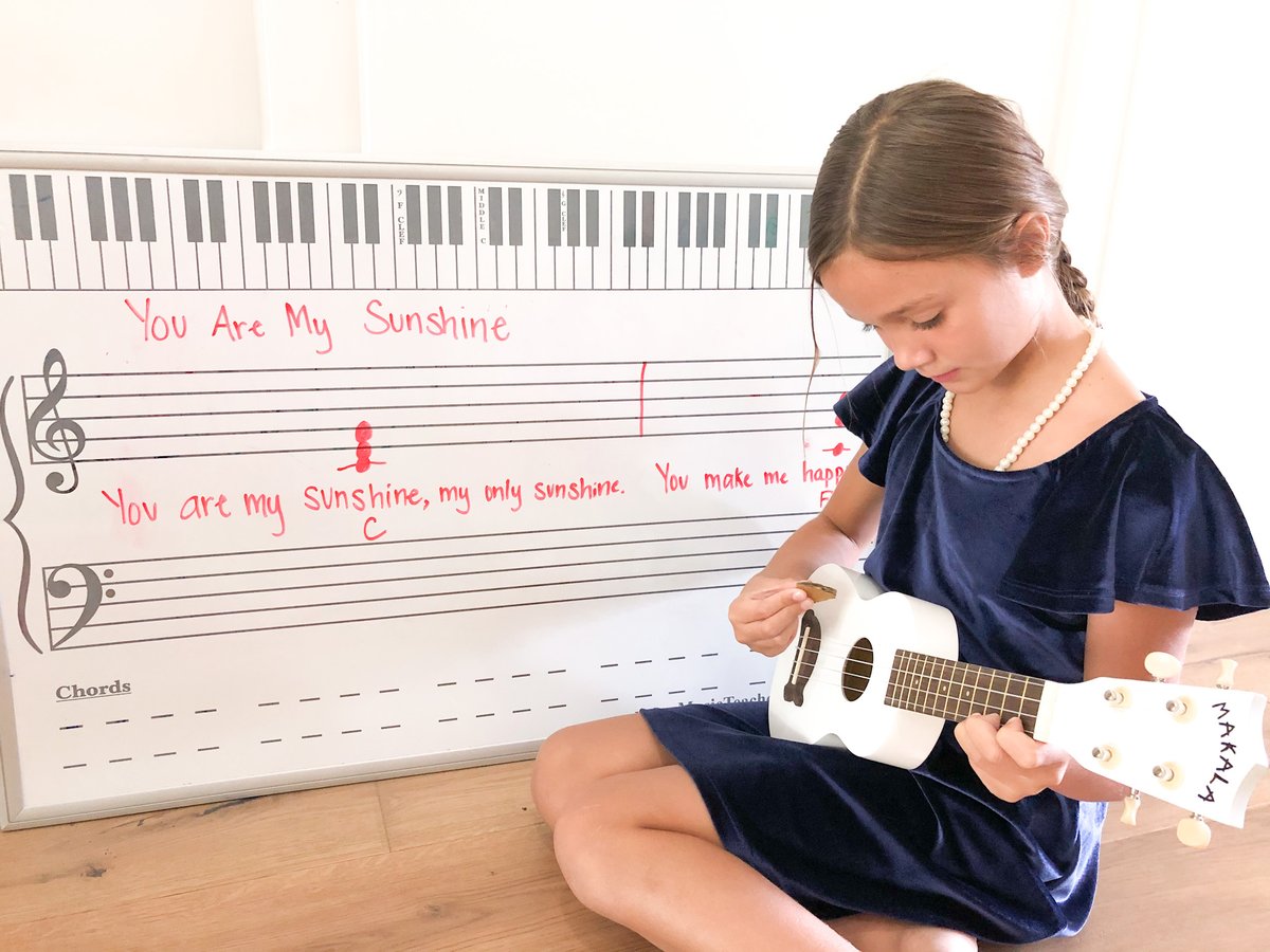 LessonsTeacher's tweet image. Teaching Ukelele.  Ukelele magnet dry erase magnet board at musicteacherlessons.com