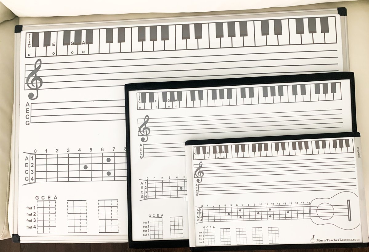 LessonsTeacher's tweet image. 3 different size UKELELE Magnet Dry Erase boards at .   musicteacherlessons.com.  .