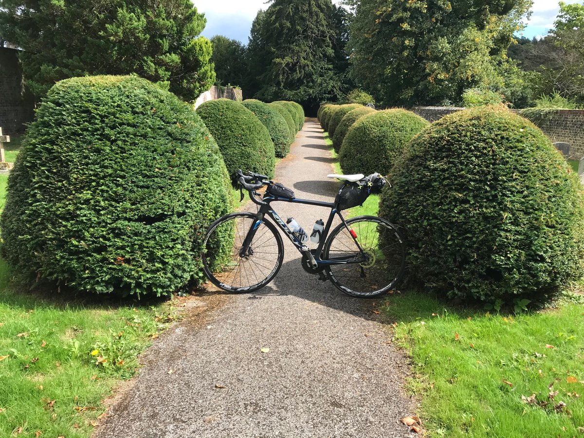 Bike riding, a couple of old churches, cake and sun. A great day <a href="/friendschurches/">Friendless Churches</a> #ridingabikeisgreat