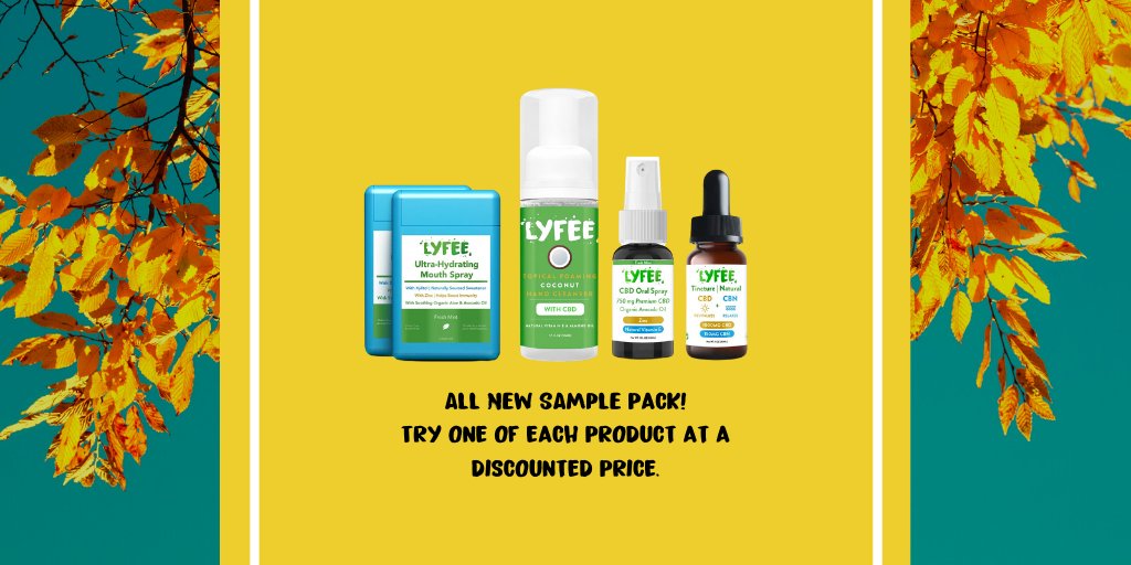 lyfee_educator's tweet photo. Don't miss out on this deal!  If you love samples type "Sample Pack" in the comments! #CBD #cbdoil #CBDProducts #CBN #oralhealth https://t.co/1Tfd18UuA7