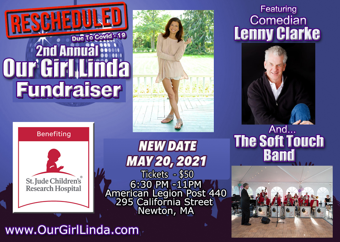 The new date for the event in remembrance of my mother is THURSDAY May 20, 2021. The event will benefit <a href="/StJude/">St. Jude</a>! 

Grab your tix or make a donation at: tinyurl.com/OurGirlLindaNi…

If you would like a sponsorship sheet or have any questions, feel free to text or call me. 617 438 6682