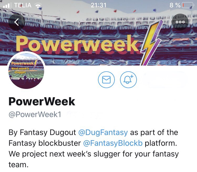 FantasyBlockb's tweet photo. New account from the Fantasy Blockbuster family 👇👇👇 Give @PowerWeek1 a follow 👊 https://t.co/qrIthhrikw