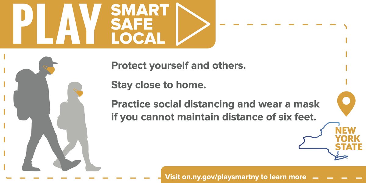NYSDEC's tweet photo. During COVID-19 #RecreateResponsibly and #PlaySmartPlaySafePlayLocal and always try to #LeaveNoTrace.
More info: https://t.co/S1Kb9bYZ80 https://t.co/Q2ktlhVJYX