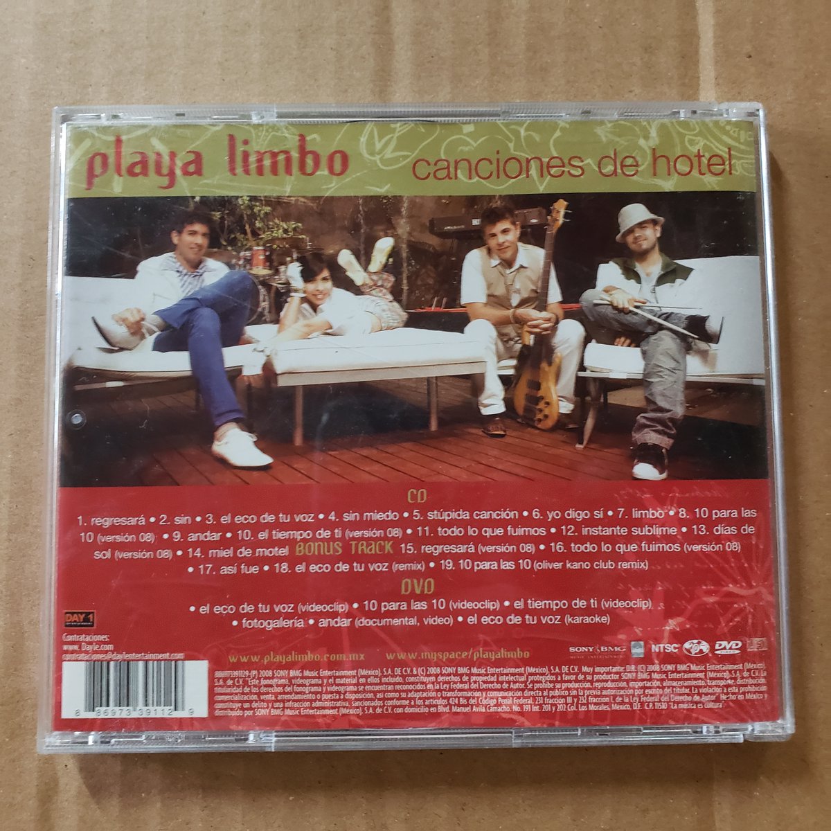 RevistasCDsYMas's tweet photo. @playalimbomusic Canciones De Hotel CD+DVD 

CÓMPRALO AQUÍ 👉https://t.co/DShjByuP63

#PlayaLimbo #CancionesDeHotel #Elecodetuvoz #10paralas10 #eltiempodeti #maríaleón https://t.co/mjXiPO0ucU