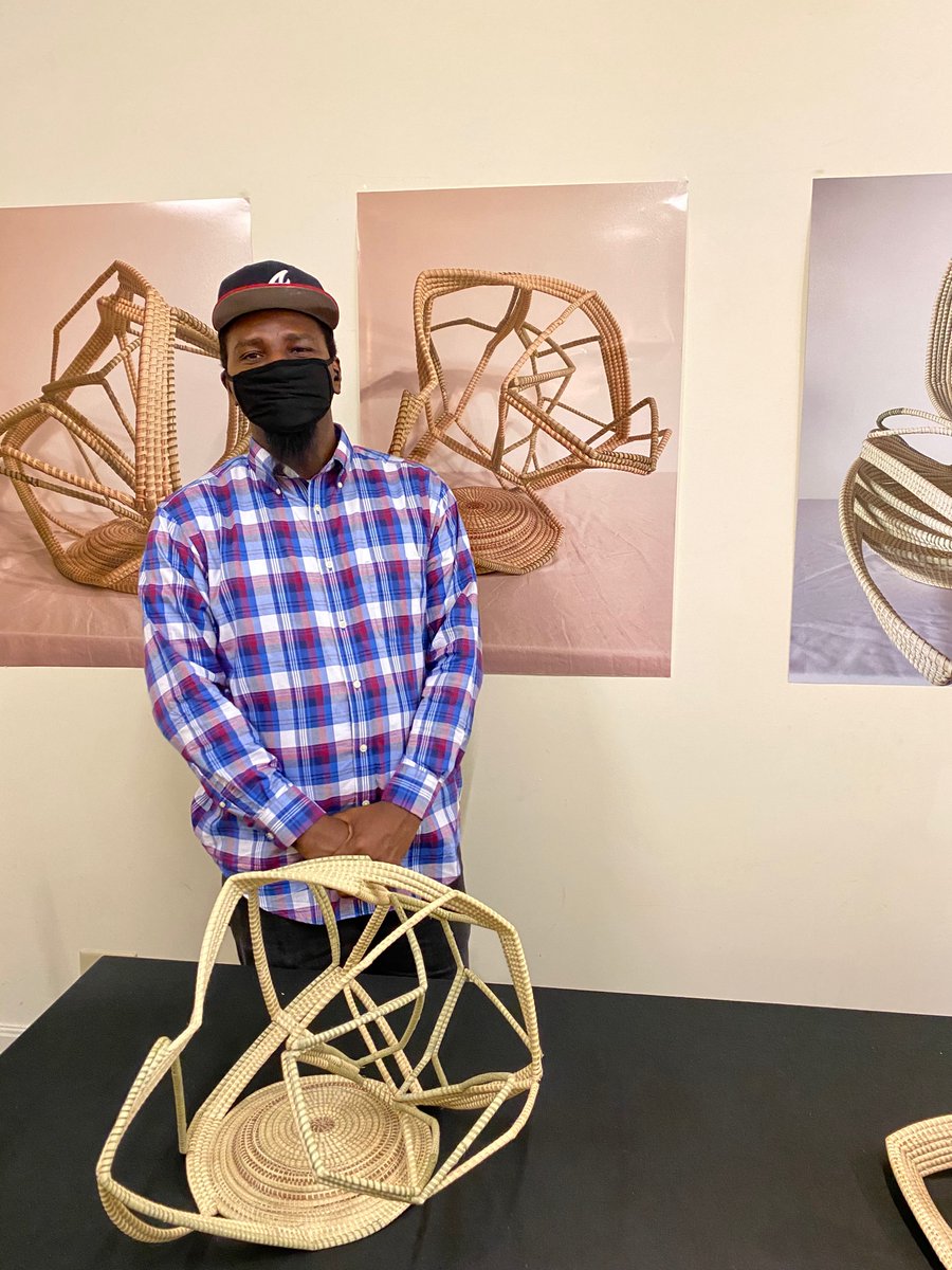 An inspiring chat with artist, Antwon Ford, at the <a href="/theGibbesmuseum/">Gibbes Museum of Art</a> this afternoon. Antwon grew up in Mount Pleasant and went to <a href="/LaingMiddle/">Laing Middle School</a> where I teach. Can’t wait to share with my students! <a href="/CCSDConnects/">CCSDConnects</a> <a href="/CostnerMath/">Mr. Costner</a>