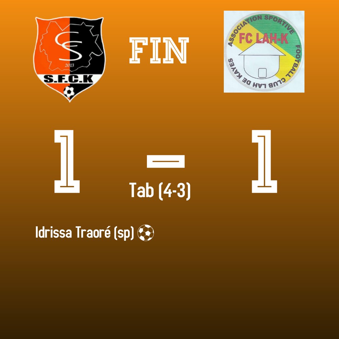 sybafootkayes's tweet photo. #FIN_DU_MATCH 
——-------------------
🏆 @Championnat_Ligue2 🇲🇱 
 🎲 2ème tour
  #SYBA_FC 1-1 #FC_LAH 
 ⚽️ I. Traoré (sp) 
💬 Le résumé du match après. 
----------------------
#AllezSyba 
#ToutDonner 💪🔴⚫ https://t.co/B1hNnFDLbg