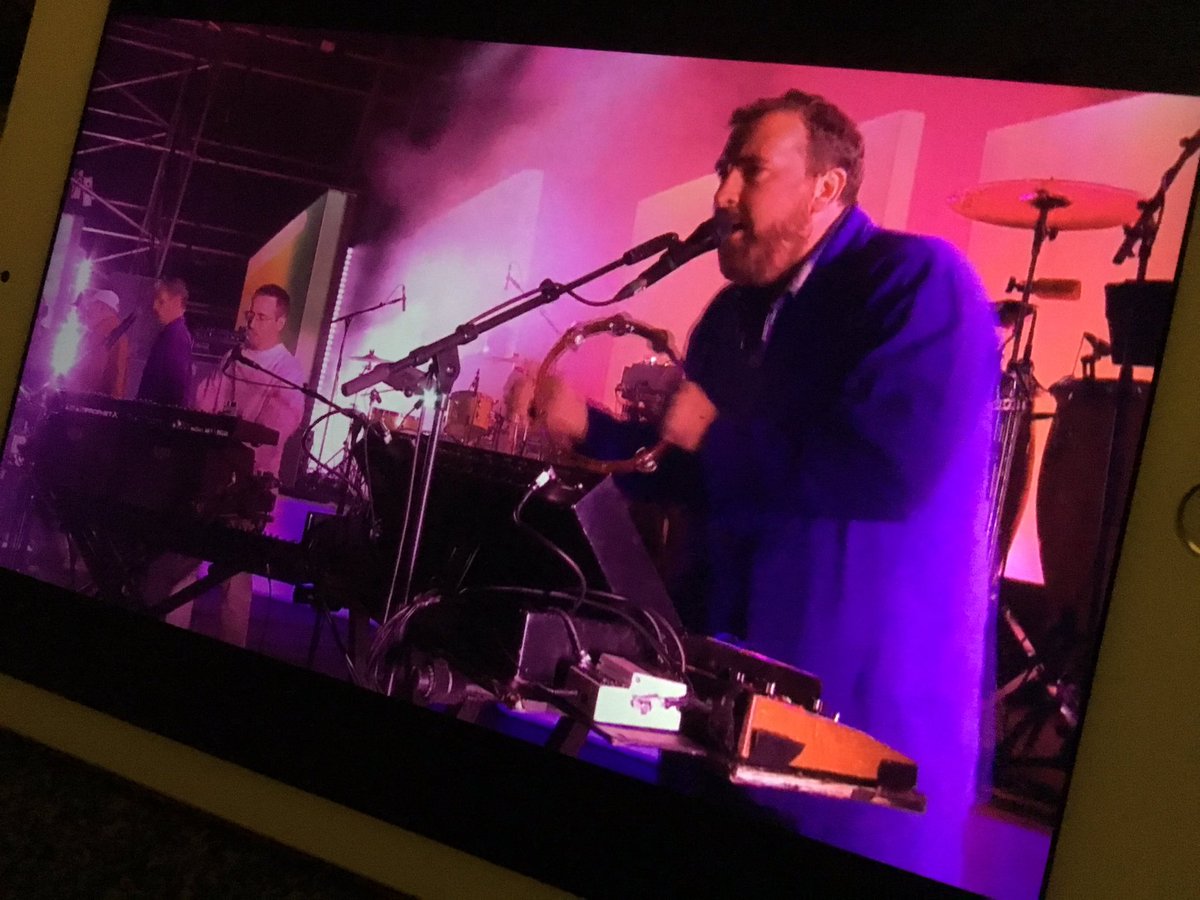 Watching <a href="/Hot_Chip/">Hot Chip</a>’s Live in Streamland (<a href="/DreamlandMarg/">Dreamland Margate</a>) gig online. Absolutely sublime, with amazing sound - drums are especially well mic’d #nerds