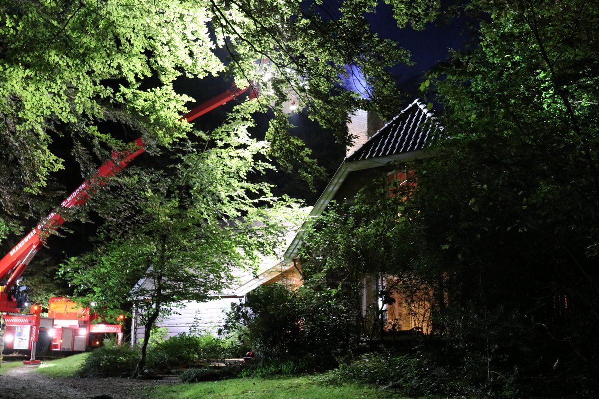 Melding schoorsteenbrand Boslaan Lunteren