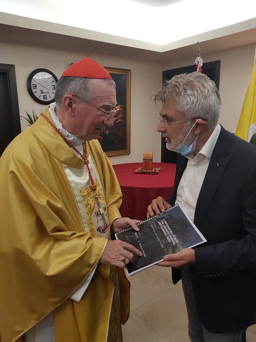 ChikhaniNicolas's tweet photo. "The full financial solution to the Lebanese Financial & Economic crisis was delivered to Cardinal Parolin... now letting the Providence plays its role"
#Economic_Revolution #EconomicPlan #Lebanon #الثورة_الأقتصادية https://t.co/ZrNImLA1xj