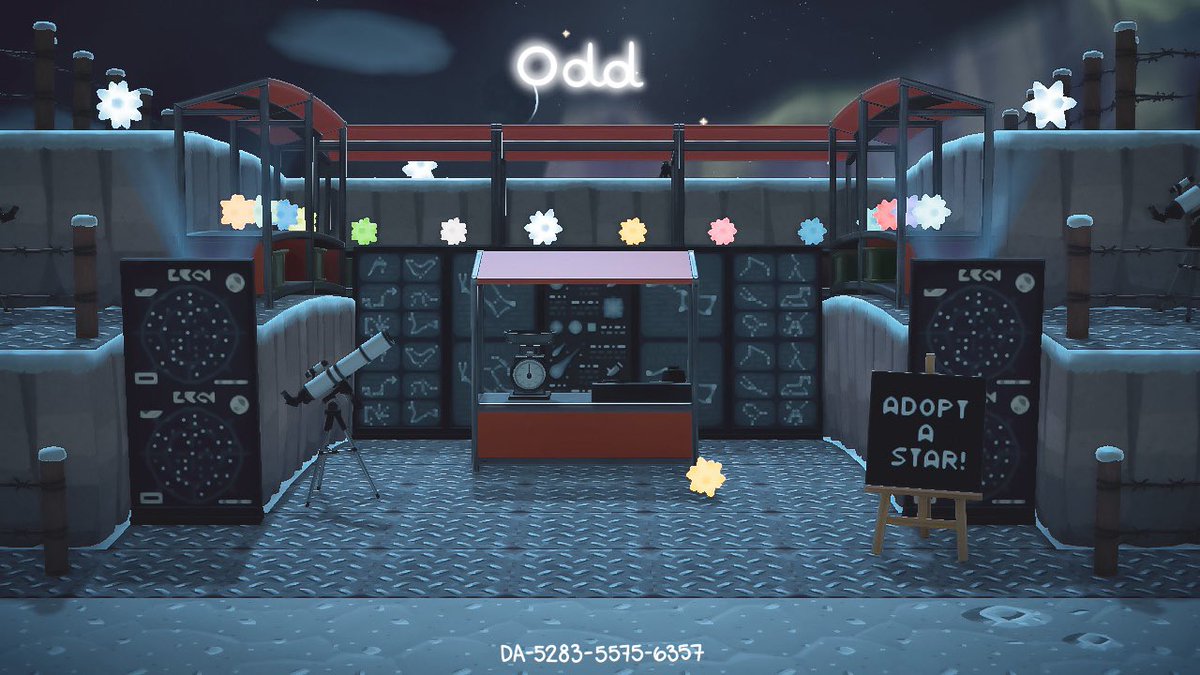 animaycrossing's tweet photo. *+:｡.｡Odd｡.｡:+* 
Incredibly designed, this island is (literally) out of this world. Make a moon landing on Odd.

Odd designed by @oddcrossings 
DA-5283-5575-6357

#acnh #animalcrossing #dreamaddress https://t.co/ZCuigrUmNL