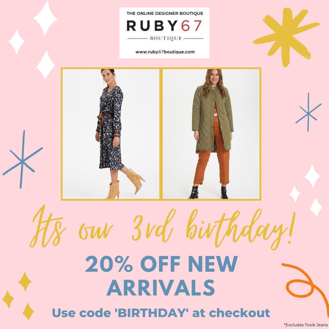 Let's celebrate our 3rd Birthday with 20% OFF 🎉 - mailchi.mp/a53c018a4f55/l…
