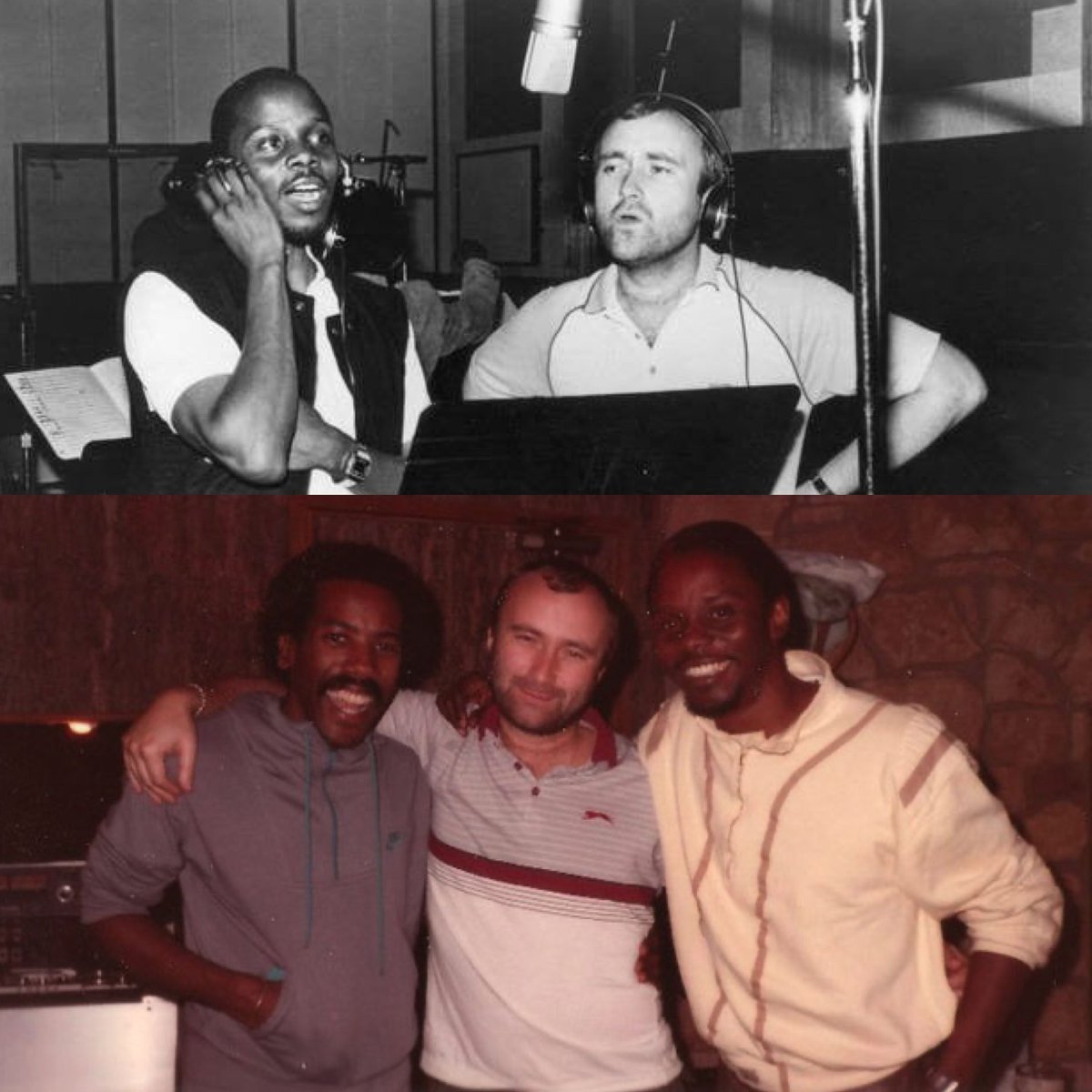 PhilipBaileyEWF's tweet photo. Wayback, working and recording on my solo album with the masterful Phil Collins and Nathan East ☄️ https://t.co/DMv3rDhSJU