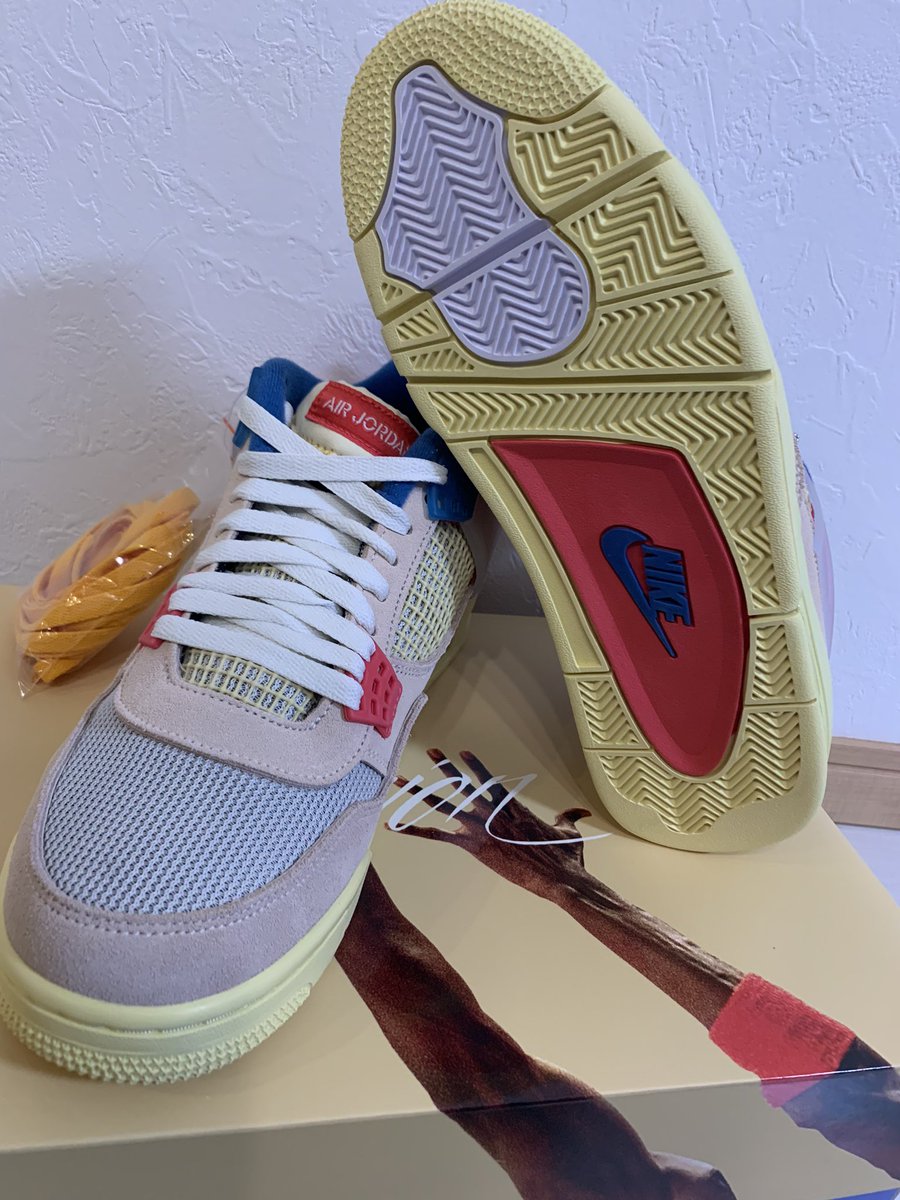 chantaro_0117's tweet photo. #NIKE #ナイキ  #GOTEM #AIRJORDAN #AIRJORDAN4 #AJ #AJ4 #ジョーダン #ジョーダン4 #エアジョーダン4 #GUAVAICE #GUAVA  #UNION #ユニオン #スニーカー #スニーカーヘッズ #スニーカー好きな人と繋がりたい https://t.co/gFB1JJef4d