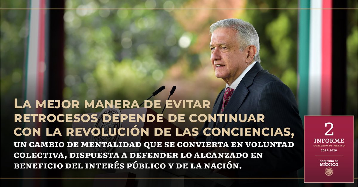 La mejor manera de evitar retrocesos en el futuro depende de continuar con la revolución de las conciencias. 

Un cambio de mentalidad que, cuando sea necesario, se convierta en voluntad colectiva, dispuesta a defender lo alcanzado en beneficio del interés público y de la nación.