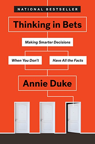 1/ Thinking in Bets: Making Smarter Decisions When You Don't Have All the Facts (Annie Duke)Thread"World-class poker players taught me to understand what a bet really is: a decision about an uncertain future." https://www.amazon.com/Thinking-Bets-Making-Smarter-Decisions-ebook/dp/B074DG9LQF/