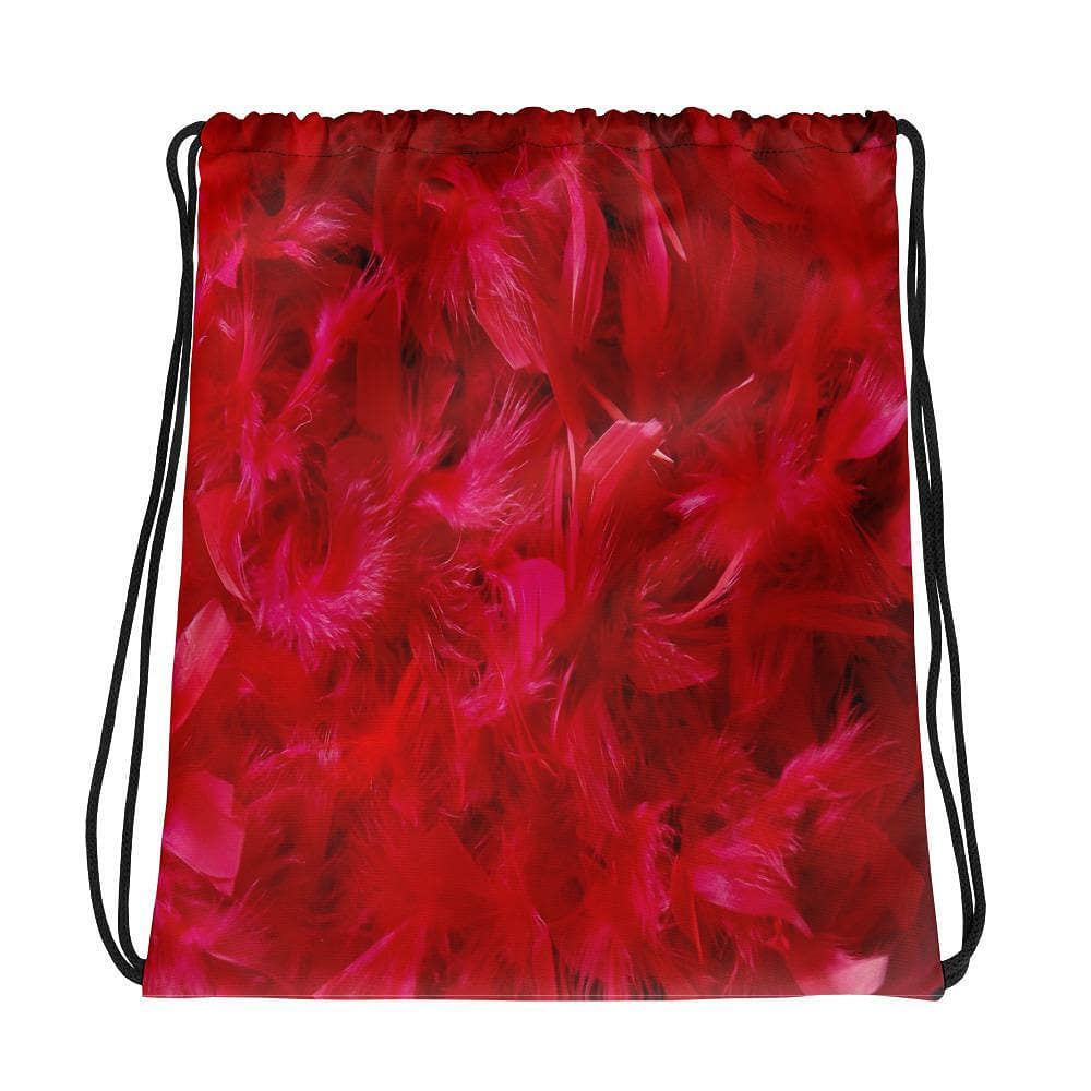 I'm's Pink Feathers Drawstring Bag! With our vibrant designs and its sporty style make this bag a must have! Can be worn as a backpack, it's sturdy, comfortable and trendy! Great for gym!#backpacks #backpack #drawstring #bag #bags #gymbag #gym #gymlife #workout #workoutbag