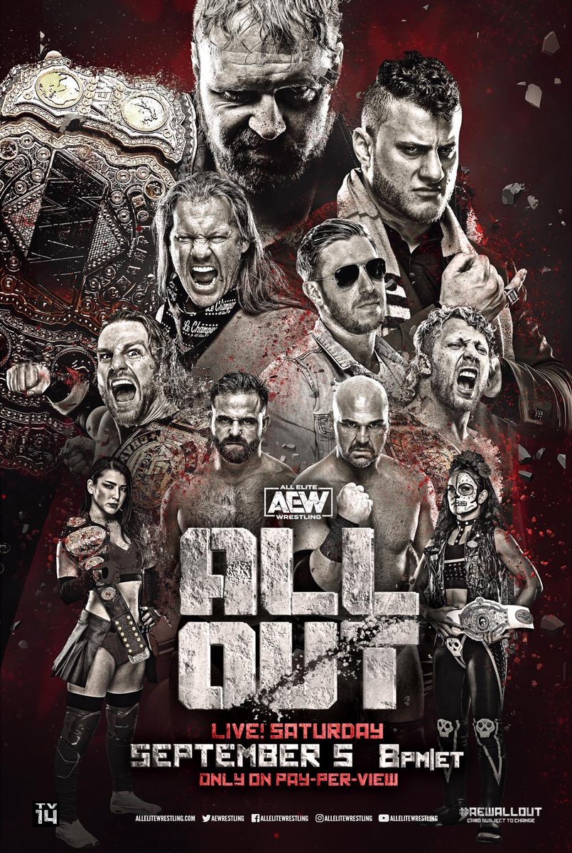 thepeachy16's tweet photo. Tonight is @AEWrestling #AEWAllOut so happy #AllOutDay https://t.co/0sQjxPd2U9