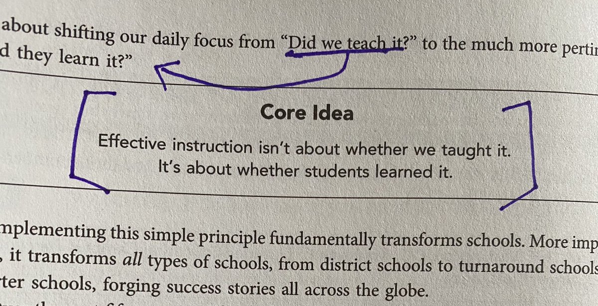 Such a powerful statement from Leverage Leadership! We have to adjust our practices along the way dependent on data to tell us where to go next, ensuring ALL students learn at high levels. #studentcentered
