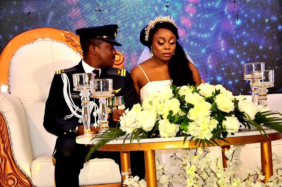 EngrSMamman's tweet photo. Congratulations to the first family of Taraba State on the wedding of your daughter.

Wishing Clara Kairi Ishaku and her husband Capt. Doyum Stephen Ugbor the very best of this union and the blessings of the Almighty. https://t.co/Ax7mHmhLzL
