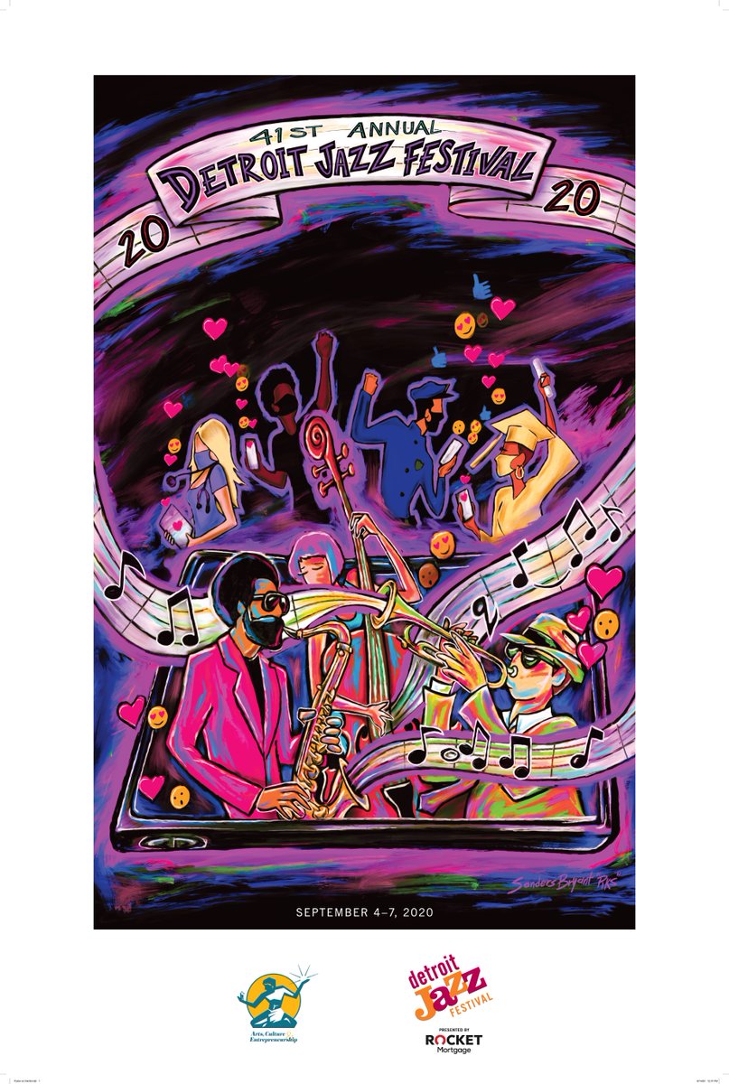 detroitjazzfest's tweet image. Get your 2020 Detroit Jazz Festival presented by Rocket Mortgage souvenir poster 👇!

bit.ly/ThreeThirteenS…

We are donating proceeds from sales of the poster to Detroit Arts Fund to benefit local arts and artists.  

#detroitjazzfest #DJF41 #DJF2020