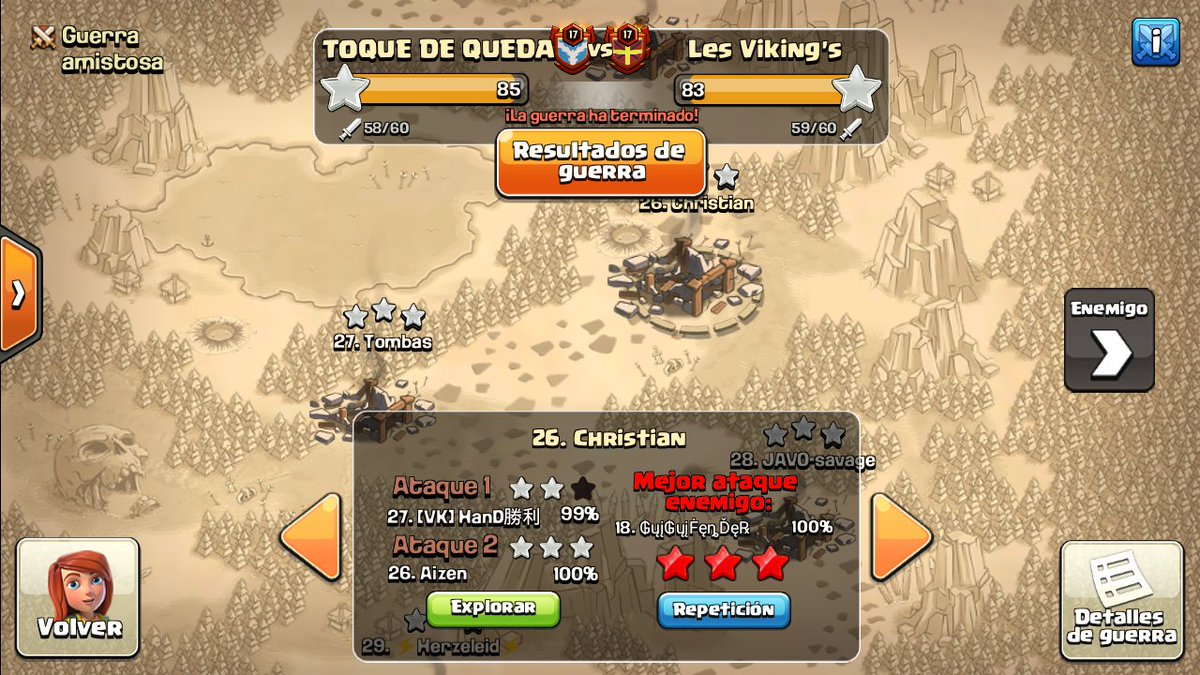 Bruno_Negriazul's tweet photo. FW en @ToqueDeQuedaCOC  
BD: 6/10/14
Buena victoria 🙌🔥
Buen aporte personal con 4/6 ⚔️ y 2 failtime de 99% 😥 https://t.co/acDj979Oxk